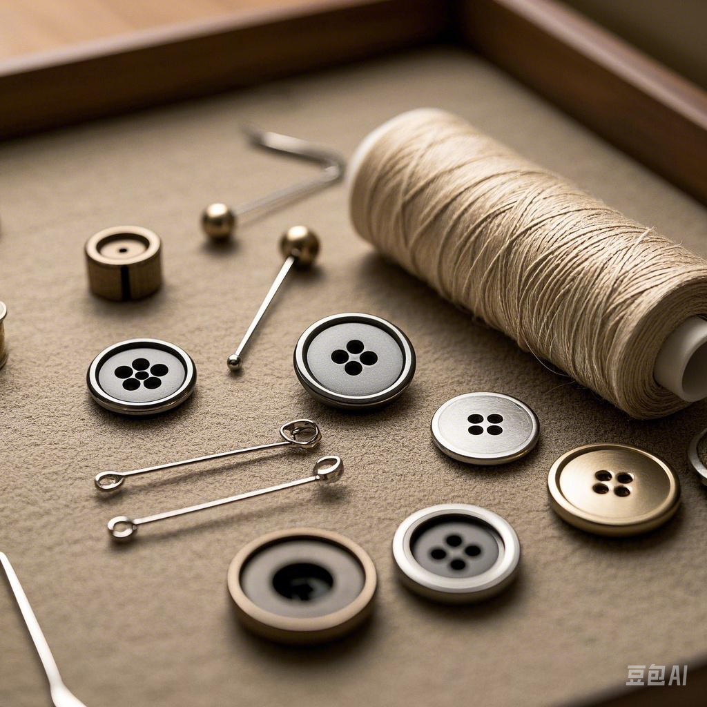 Suit accessories, suit buttons,